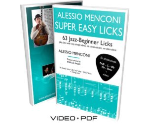 "Easy Licks" for Jazz beginner level  (for all instruments) pdf+video