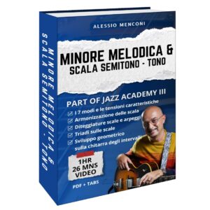Modi sulla minore melodica e scala semitono tono (Video + method)